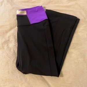 Lululemon Mid Rise Flare Leg Black Pants